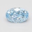 3.08 Ct. Fancy Vivid Blue Oval Lab Grown Diamond