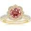 18K Yellow Gold Reina Diamond Ring with Luxe Ballad Diamond Ring (1/4 ct. tw.)