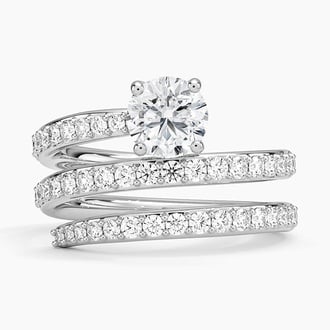 Sonya Round Lab Diamond Wrap Ring (1 1/2 ct. tw.)