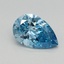 0.69 Ct. Fancy Vivid Blue Pear Lab Grown Diamond
