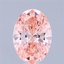 6.06 Ct. Fancy Vivid Pink Oval Lab Grown Diamond