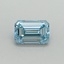 1.09 Ct. Fancy Vivid Blue Emerald Lab Grown Diamond