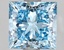 2.55 Ct. Fancy Vivid Blue Princess Lab Grown Diamond