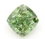 1.04 Ct. Fancy Vivid Green Cushion Lab Grown Diamond