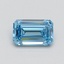 0.70 Ct. Fancy Vivid Blue Emerald Lab Grown Diamond