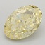 1.18 Ct. Fancy Intense Yellow Oval Lab Grown Diamond