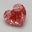 1.26 Ct. Fancy Vivid Pink Heart Lab Grown Diamond