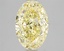 3.03 Ct. Fancy Vivid Yellow Oval Lab Grown Diamond