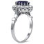 The Quincy Ring, smalltop view on a hand