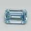1.44 Ct. Fancy Intense Blue Emerald Lab Grown Diamond