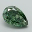 4.49 Ct. Fancy Vivid Green Pear Lab Grown Diamond