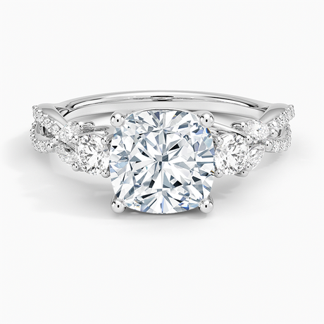 Luxe Willow Three Stone Diamond Ring - Brilliant Earth