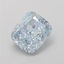 2.35 Ct. Fancy Vivid  Blue Cushion Lab Grown Diamond