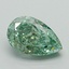 1.02 Ct. Fancy Vivid Green Pear Lab Grown Diamond
