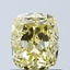 1.05 Ct. Fancy Intense Yellow Cushion Lab Grown Diamond