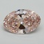 7.03 Ct. Fancy Vivid Pink Oval Lab Grown Diamond