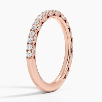 Tacori Petite Crescent Diamond Ring (1/4 ct. tw.) in 18K Rose Gold