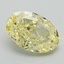 1.21 Ct. Fancy Intense Yellow Oval Lab Grown Diamond
