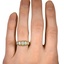 The Queenie Ring, smallzoomed in top view on a hand