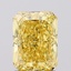 1.54 Ct. Fancy Vivid Yellow Radiant Lab Grown Diamond