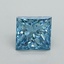 2.03 Ct. Fancy Vivid Blue Princess Lab Grown Diamond