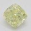 2.06 Ct. Fancy Yellow Cushion Diamond