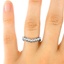 The Dana Ring, smalltop view on a hand