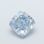 1.27 Ct. Fancy Intense  Blue Cushion Lab Grown Diamond