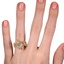 The Pascale Ring, smallzoomed in top view on a hand