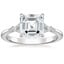 18K White Gold Nadia Diamond Ring, smalltop view
