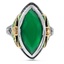 Art Deco Chrysoprase Vintage Ring