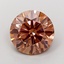 3.06 Ct. Fancy Brownish Pink Round Lab Grown Diamond