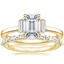 18K Yellow Gold Piper Diamond Ring with Dominique Diamond Ring (1/3 ct. tw.)