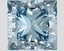 3.00 Ct. Fancy Vivid Blue Princess Lab Grown Diamond