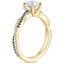 18K Yellow Gold Petite Luxe Twisted Vine Sapphire and Diamond Ring (1/8 ct. tw.), smallside view