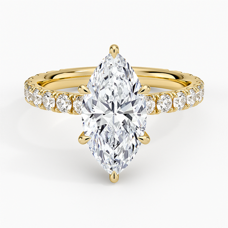 18K Yellow Gold Grand Perfect Fit Three-Quarter Diamond Ring