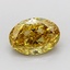 1.44 Ct. Fancy Brownish Yellow Oval Lab Grown Diamond
