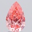 2.34 Ct. Fancy Vivid Pink Pear Lab Grown Diamond