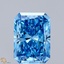 4.24 Ct. Fancy Vivid Blue Radiant Lab Grown Diamond
