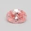 1.01 Ct. Fancy Vivid Pink Oval Lab Grown Diamond