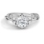 Custom Nature-Inspired Six Prong Diamond Ring