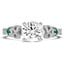Custom Celtic Emerald and Diamond Ring
