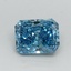 1.00 Ct. Fancy Vivid Blue Radiant Lab Grown Diamond