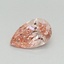 0.40 Ct. Fancy Vivid Pink Pear Lab Grown Diamond