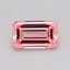 0.91 Ct. Fancy Intense Pink Emerald Lab Grown Diamond