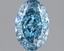 1.56 Ct. Fancy Vivid  Blue Oval Lab Grown Diamond