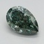 1.64 Ct. Fancy Vivid Green Pear Lab Grown Diamond