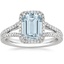 18K White Gold Fortuna Halo Diamond Ring (1/2 ct. tw.), smalltop view