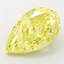 4.51 Ct. Fancy Vivid Yellow Pear Lab Grown Diamond