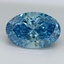 1.51 Ct. Fancy Vivid Malibu Blue Oval Lab Grown Diamond
